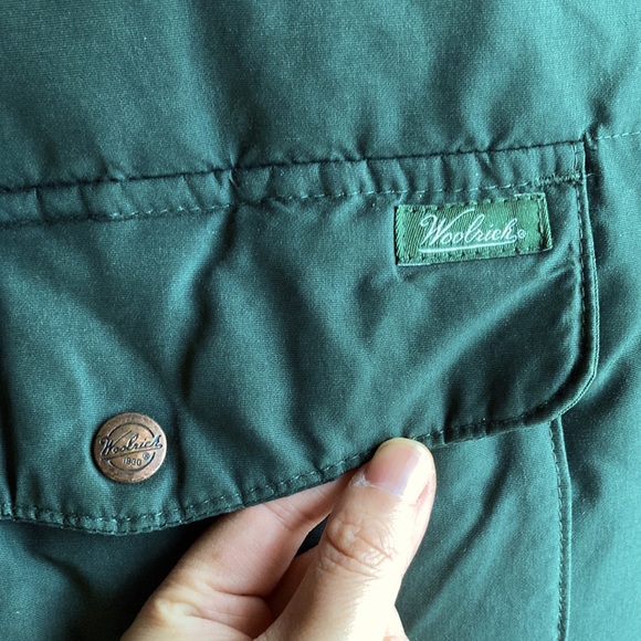 Woolrich Authentic Elm Green 550 Down Langhorn Jacket Parka Coat Men's Size L - Picture 9 of 14